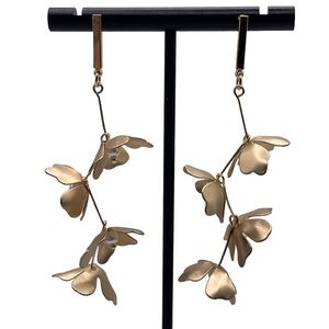 Dangle flower earrings sterling sliver